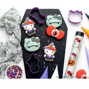 NWT Sanrio 45pc Hello Kitty Halloween Cookie Baking Set